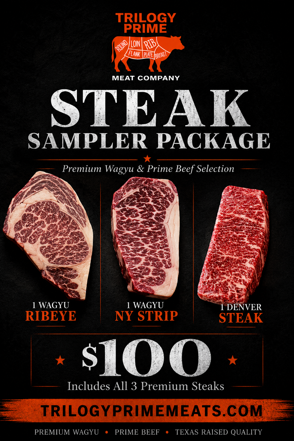 Wagyu Steak Sampler Package